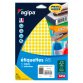 Zelfklevende etiketten Agipa  Ø 8 mm 11430 kleur - doos van 2940