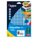 Pastille adhésive Ø 8 mm Agipa 11430 couleur- Boîte de 2940