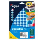 Pastille adhésive Ø 8 mm - pochette de 2940 gommettes