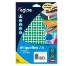 Pastille adhésive Ø 8 mm Agipa 11430 couleur- Boîte de 2940