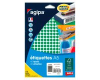 Pastille adhésive Ø 8 mm - pochette de 2940 gommettes