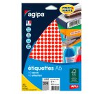 Pastille adhésive Ø 8 mm - pochette de 2940 gommettes