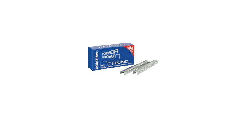 Agrafe Bostitch STCR211506Z galvanisée pour agraveuse Bostitch B8R - Boîte de 5000