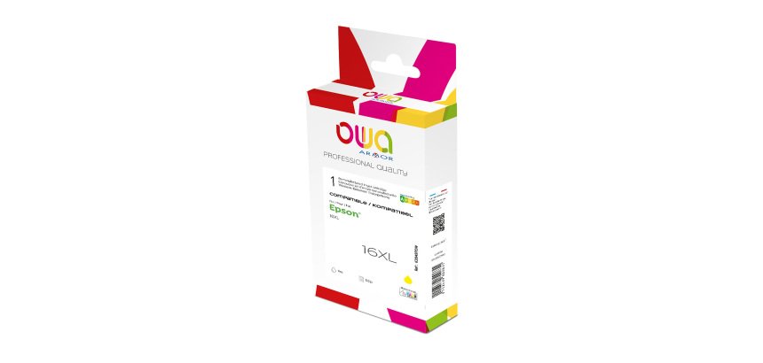 Cartouche Owa compatible Epson 16XL couleurs séparées pour imprimante jet d'encre