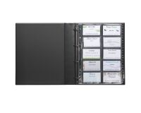 Classeur cartes de visite Durable Centium 25,5 x 31,5 cm noir - 400 cartes