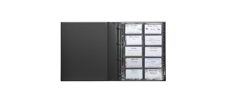 Classeur cartes de visite Durable Centium - 400 cartes