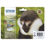 Epson T0895 Pack 4 cartuchos Originales negro + tricolor (180 + 3 x 185 páginas)