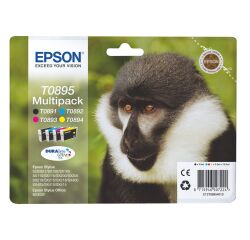 Pack of 4 cartridges Epson T0895 black + color