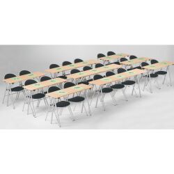 Table pliante de formation - plateau profondeur 40cm