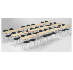 Plooibare vergadertafel