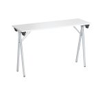 Table de formation pliante plateau gris clair L 120 x P 40 cm