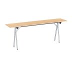 Table de formation pliante plateau hêtre L 200 x P 40 cm