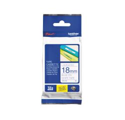 Cinta laminada TZe243 azul -blanco Brother