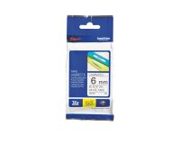 Cinta laminada Negro-Blanco 6 mm TZ 211 Brother