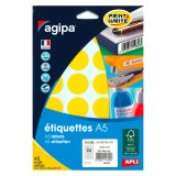 Pastille adhésive Ø 30 mm - pochette de 240 gommettes