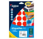 Pastille adhésive Ø 30 mm Agipa 10135 couleur - Boîte de 240