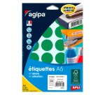 Pastille adhésive Ø 30 mm - pochette de 240 gommettes