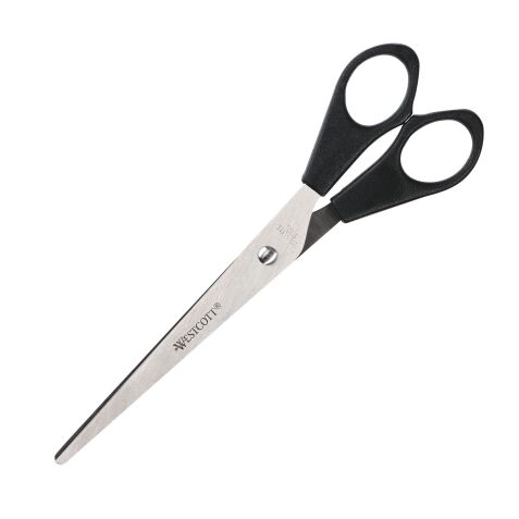 Tijeras ambidiestras punta puntiaguda 17 cm negro