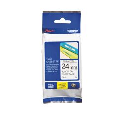 Cinta laminada TZE 251 negro -Blanco Brother