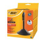 Stylo bille 4 couleurs Bic sur socle pointe conique - écriture moyenne