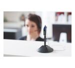 Stylo bille 4 couleurs Bic sur socle pointe conique - écriture moyenne