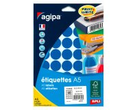 Pastille adhésive Ø 24 mm Agipa 11432 couleur - Boîte de 400