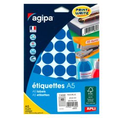 Pack of 400 round labels d 24mm