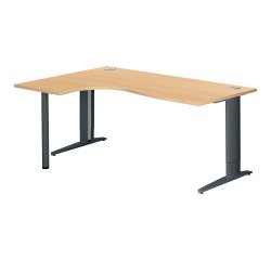 Compacte werkpost Bruneau Excellens L-vormig onderstel metaal Plus