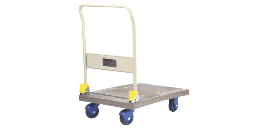 Chariot de manutention grand plateau polypropylène - Charge 300 Kg