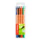 Felt-tip pen Stabilo Greenpoint with medium-sized 0.8 mm tip - pack of 4 colors