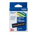 Ruban laminé 12 mm Brother TZE-335 - noir écriture blanche