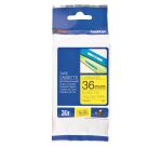 Ruban laminé Brother TZE-661 36 mm - jaune écriture noire