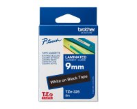 Laminated ribbon TZE325-9MM white black