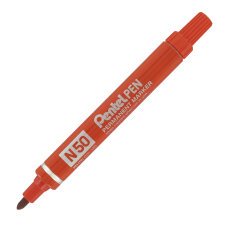 Rotulador permanente Pentel N50 Rojo