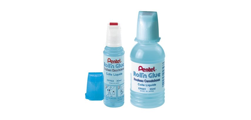 Colle glue roller Pentel Roll'n Glue - flacon de 30 ml