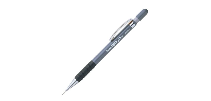 Vulpotlood hervulbaar 120 Pentel punt 0,5 mm HB grijs