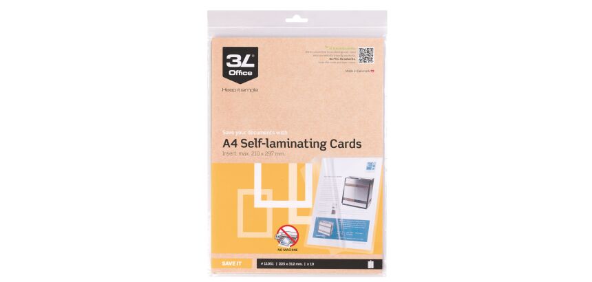 Pochettes de plastification 3L A4 300 µ brillantes - Boite de 10