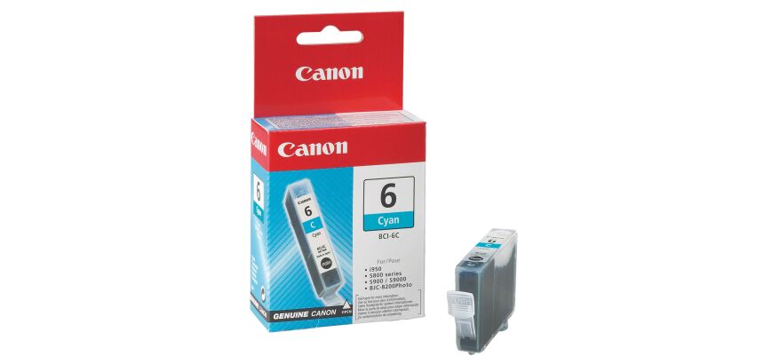 Cartouche Canon BCI-6C couleurs séparées pour imprimante jet d'encre