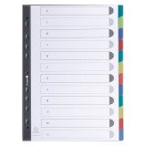 Intercalaires neutres A4 Exacompta Forever polypropylène recyclé 12 divisions- 1 jeu