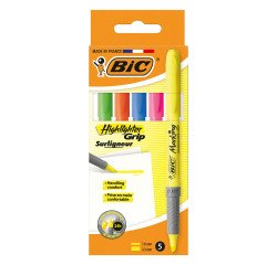 Subrayador fluorescente Brightliner Bic colores surtidos - Bolsa de 5