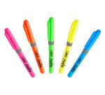 Pochette 5 Surligneurs Brightliner Bic pointe biseautée