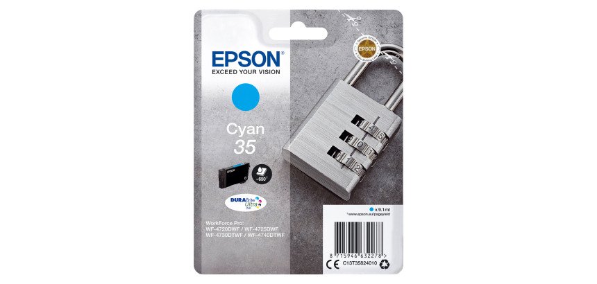 Epson 35 Cartuchos originales separados amarillo, magenta, cian (650 páginas)