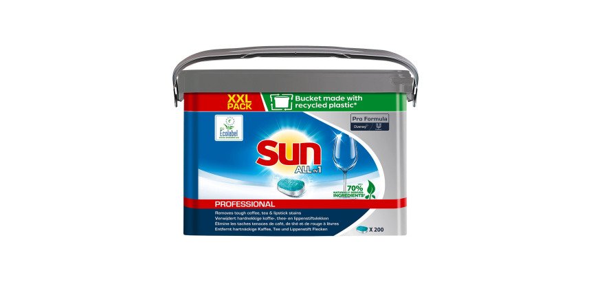 Tablettes lave-vaisselle Sun Professional All in 1  -  Seau de 200