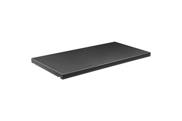 Tablette noire en métal pour armoire à rideaux démontable Budget L 90 cm