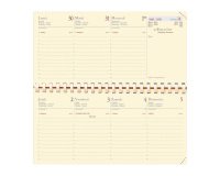 Agenda Quo Vadis Planital S Prestige semainier - année 2027 - 8,8 x 17 cm noir