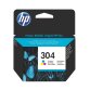 HP 304 Cartouche encre 3 couleurs pour imprimante jet d'encre