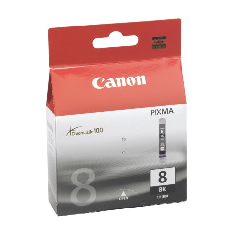 Cartouche Canon CLI-8BK noir pour imprimante jet d'encre