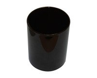 Potloodhouder plastic rond - zwart