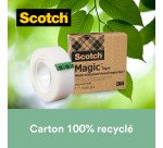 Ruban Magic invisible Écolo Scotch 19 mm x 30 m