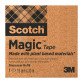 Ruban Magic invisible Écologique Scotch - Largeur 19 mm x longueur 30 m